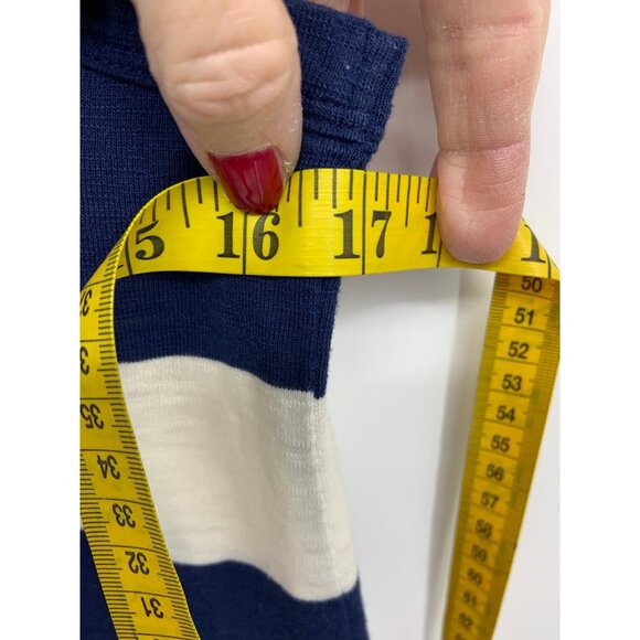 GAP Nautical Navy Blue Striped Cotton - Picture 6 of 7